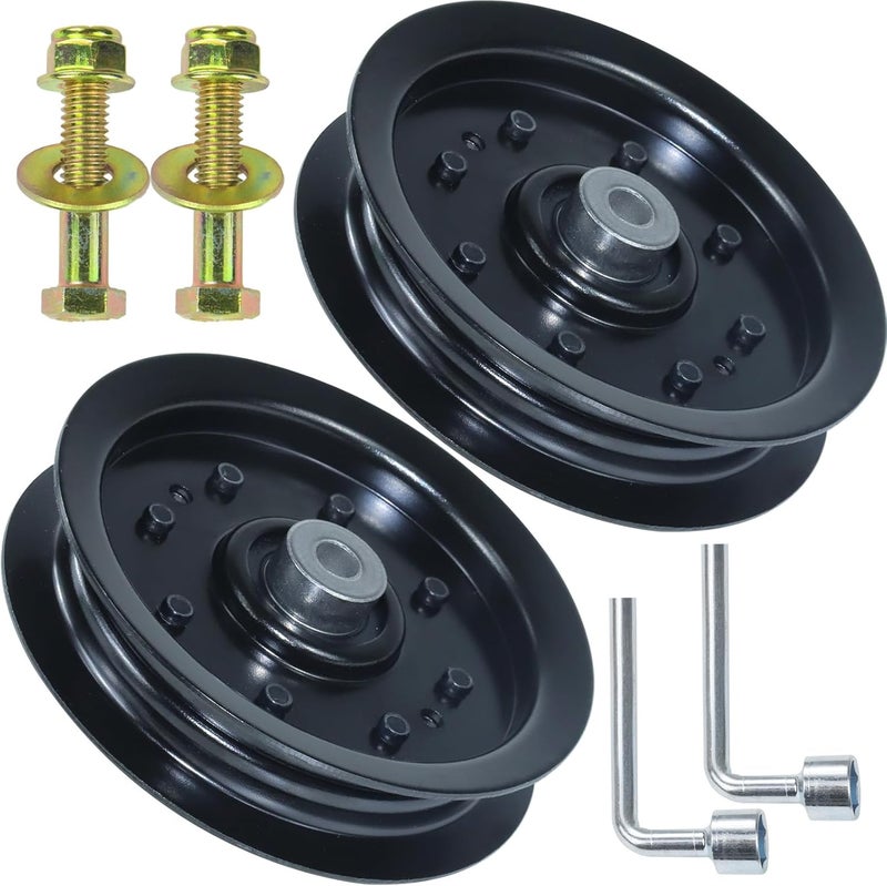 GUSUHAWK 2 Pack 753-08171 Idler Pulley Kit Replaces Cub Cadet 756-04129B, 756-04129, 753-08171, 753-08068 for Cub Cadet RZT 50, RZT 54, RZT 42, LT1042, LT1045, LT2000, LTX 1040, LTX 1050 Tractors - Image 1
